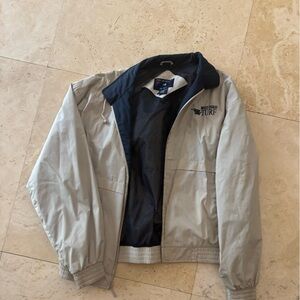 Port Authority Men's Gray and Navy Windbreaker
